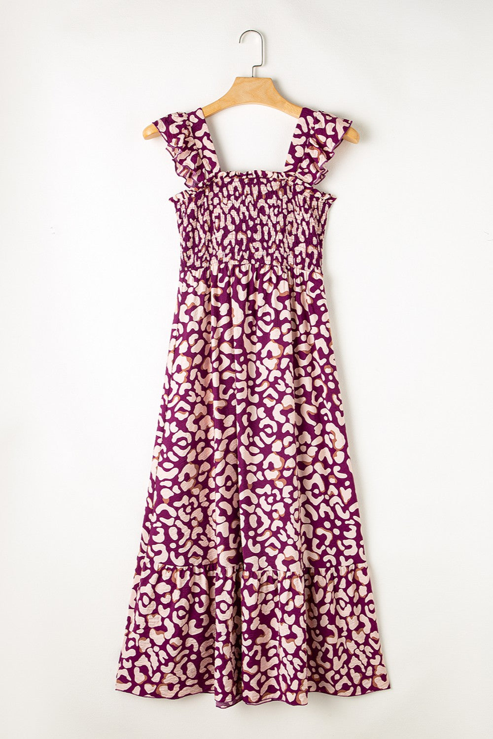 Leopard Wide Strap Dress- 2 Colors
