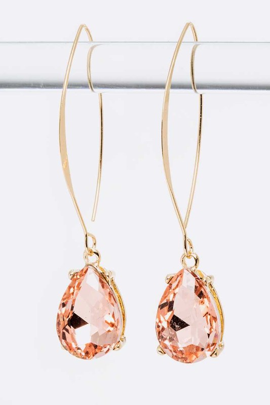 Euro Wire Teardrop Earrings