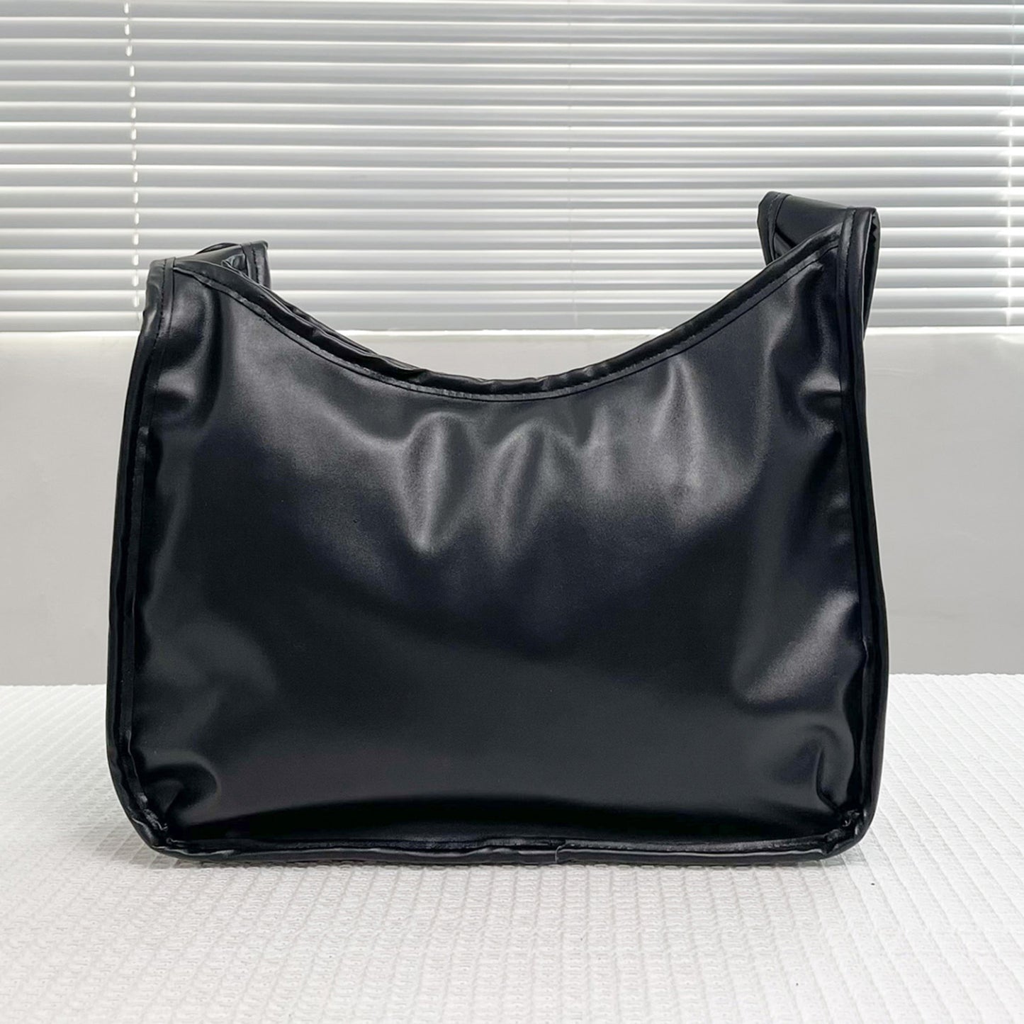 Faux Leather Adjustable Strap Shoulder Bag- 3 Prints