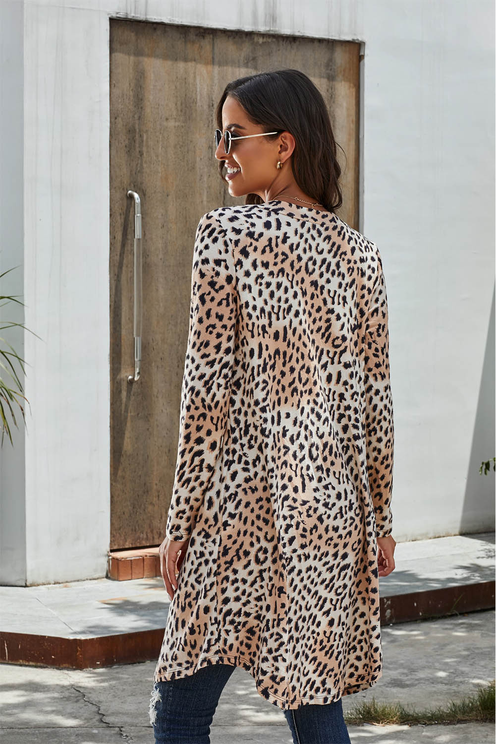 Printed Open Front Longline Cardigan- 7 Print Options