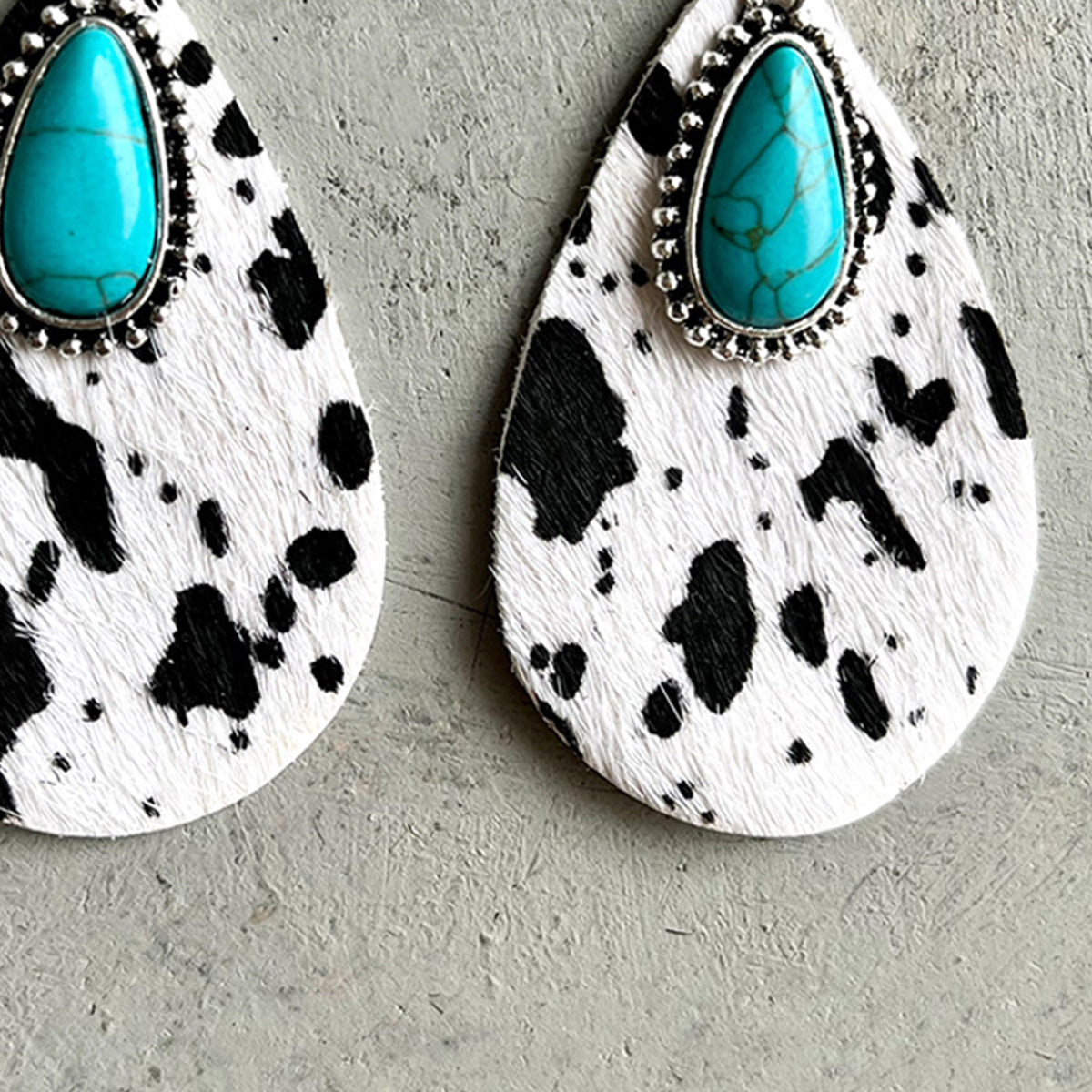 Turquoise Teardrop Earrings- 3 Prints