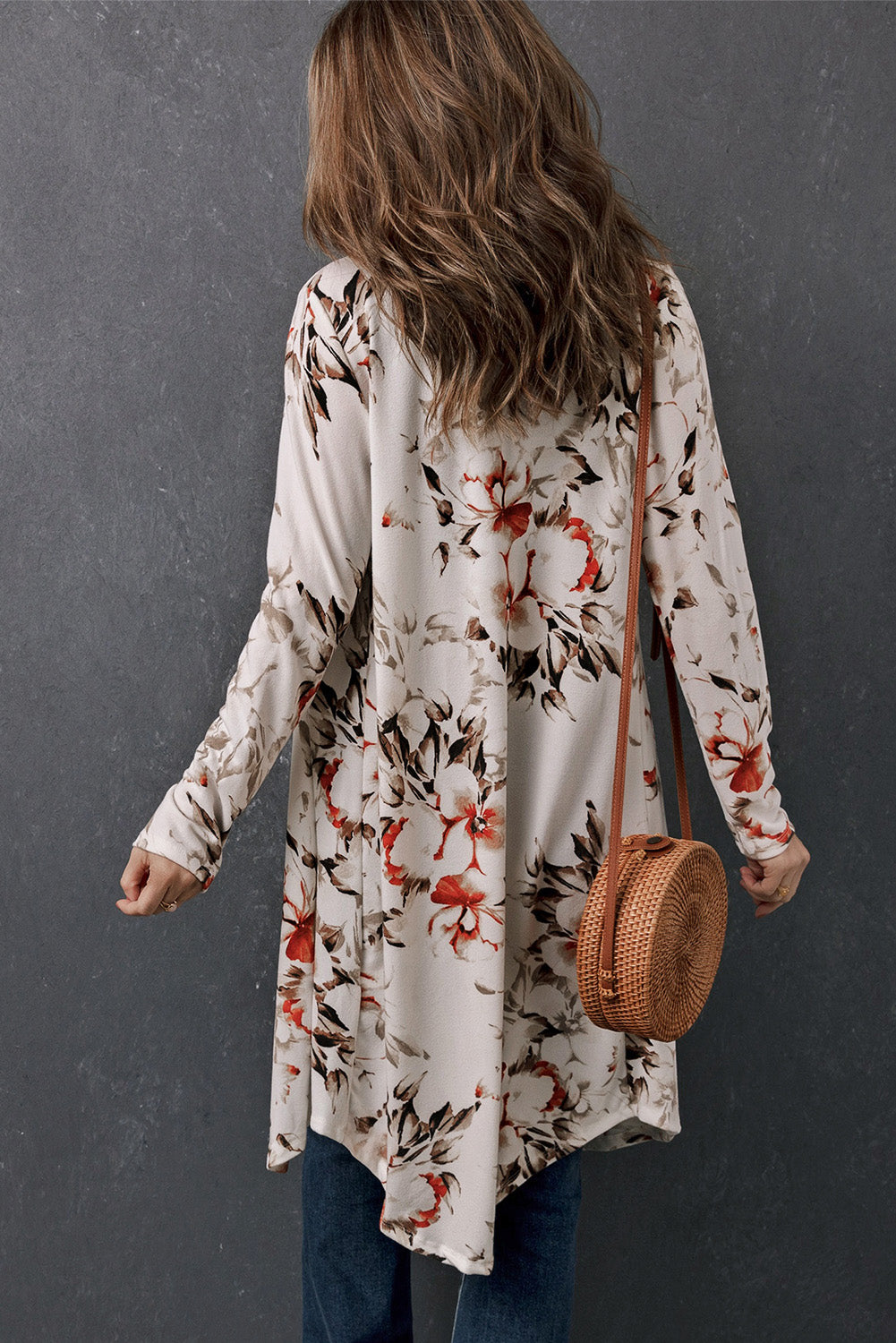 Printed Open Front Longline Cardigan- 7 Print Options