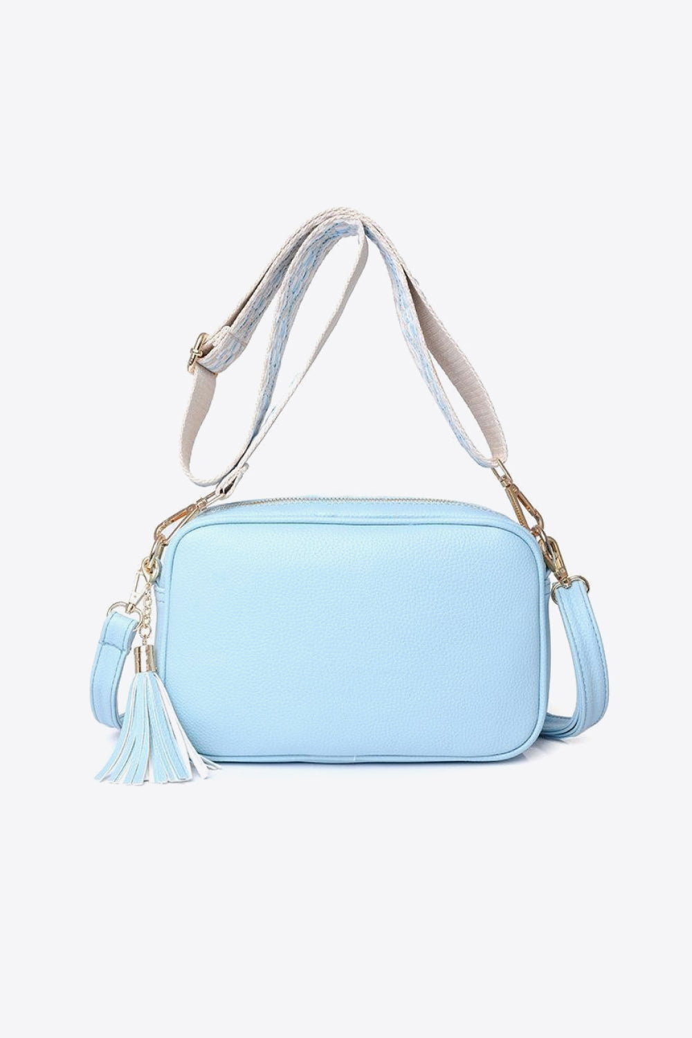 Faux Leather Tassel Crossbody Bag- 7 Colors