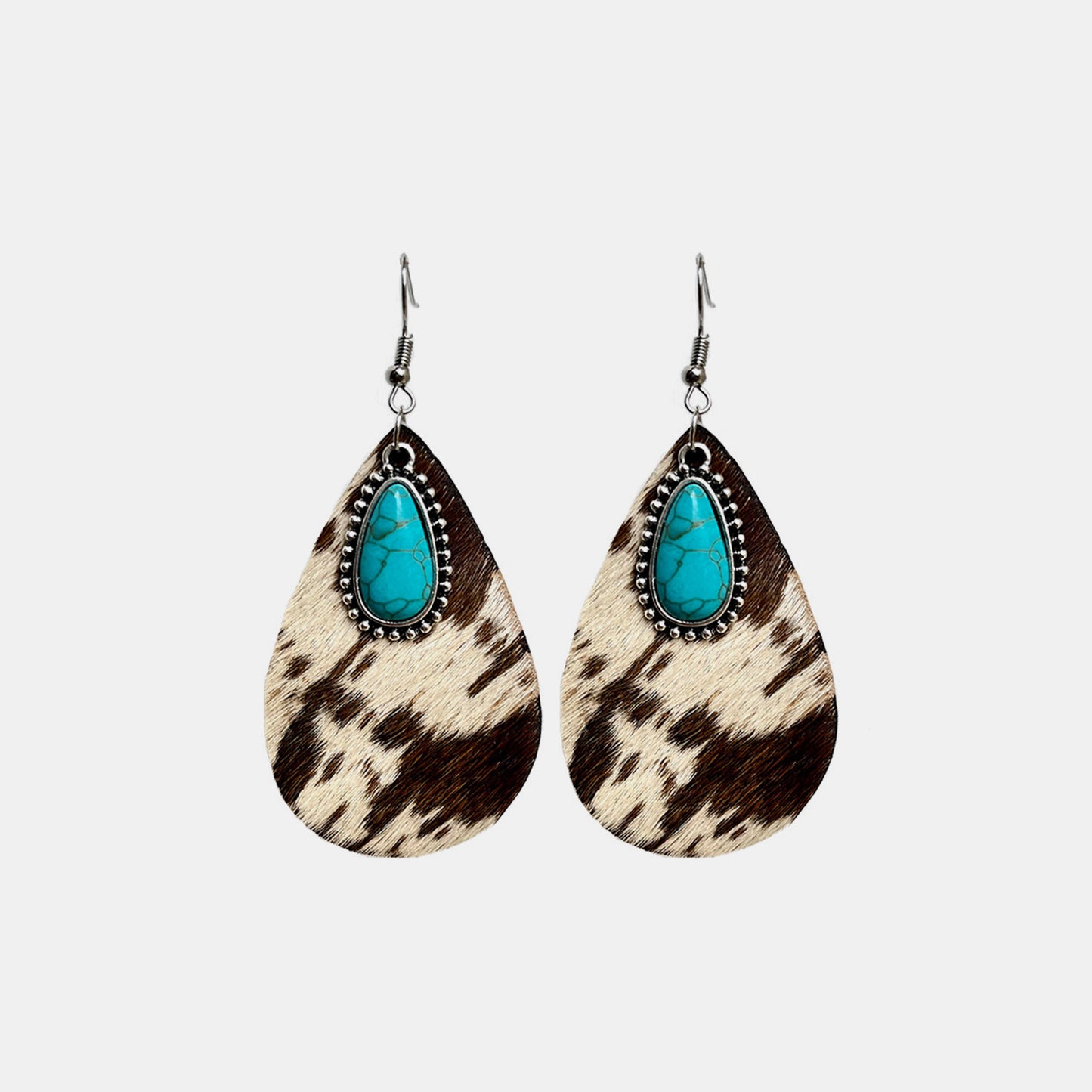 Turquoise Teardrop Earrings- 3 Prints
