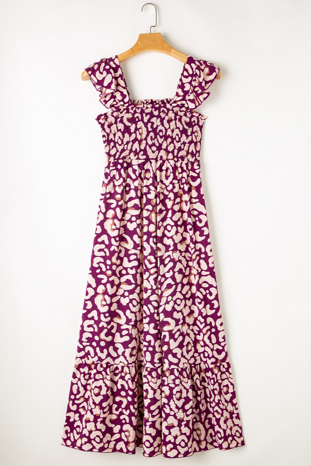 Leopard Wide Strap Dress- 2 Colors