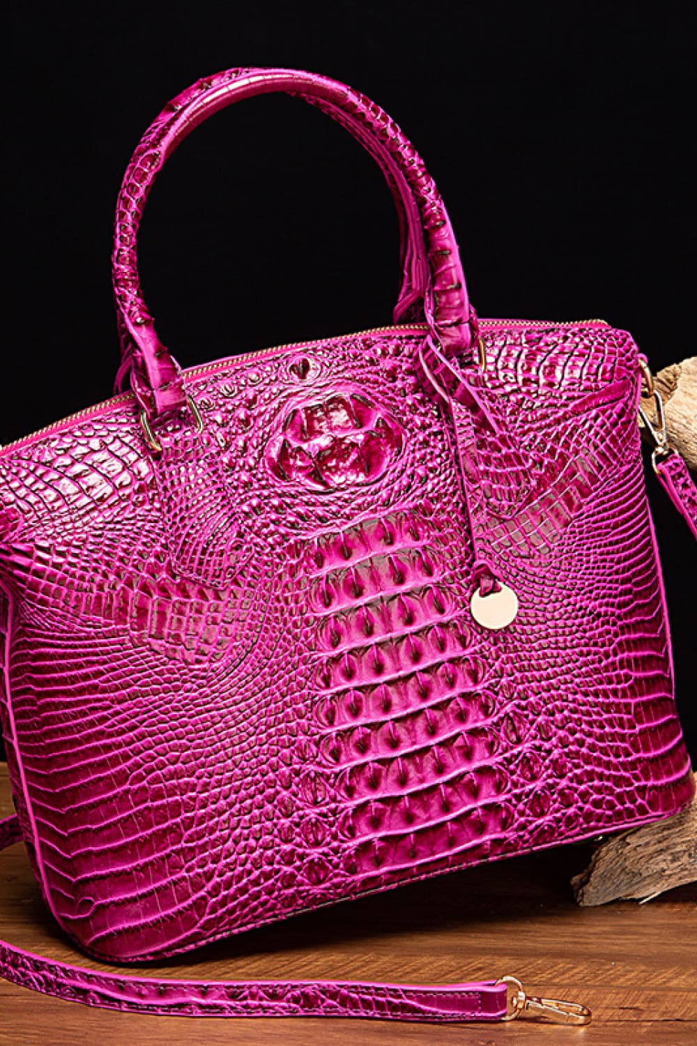 Faux Croc Leather Handbag- 11 Colors