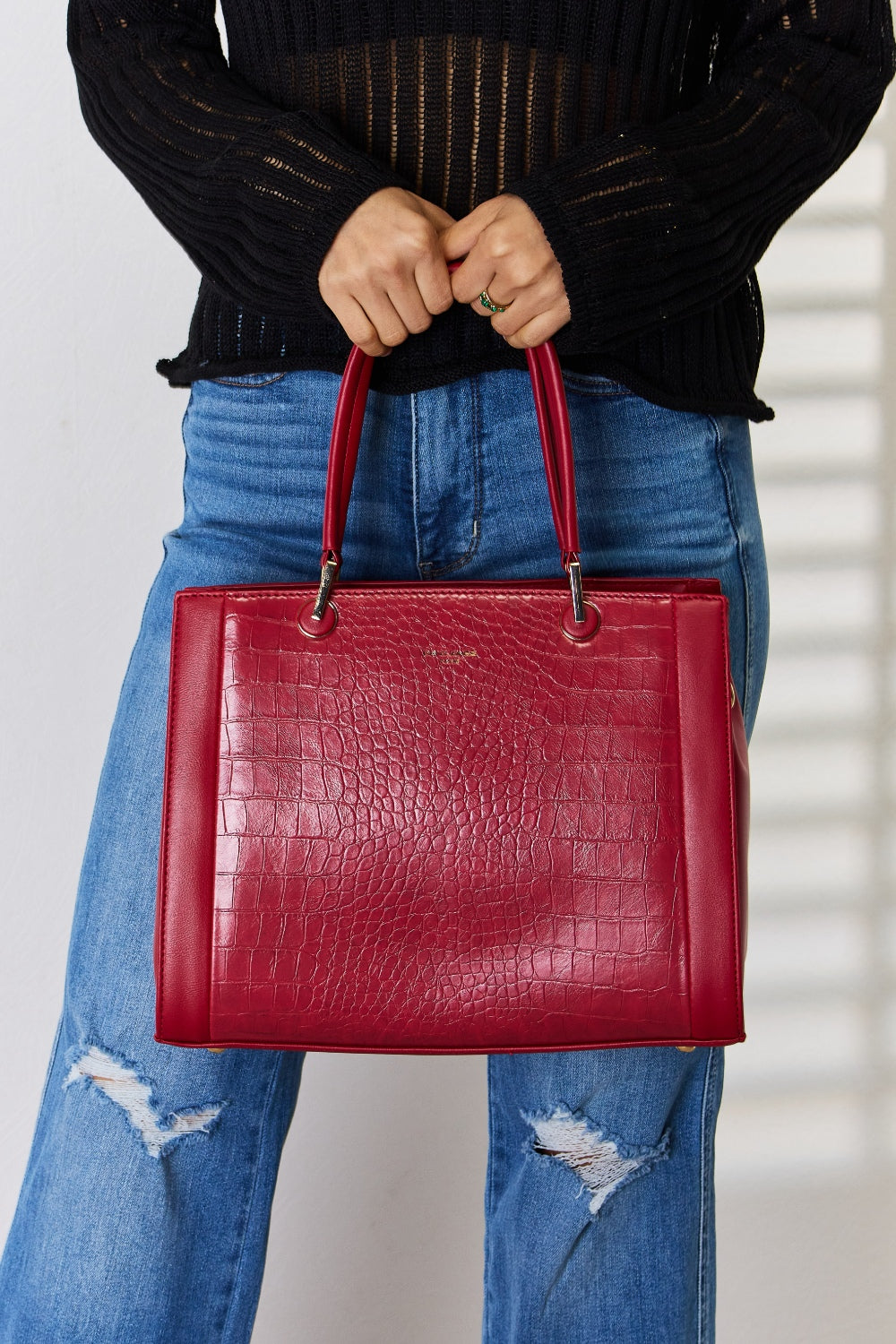 4 Colors Texture PU Leather Handbag