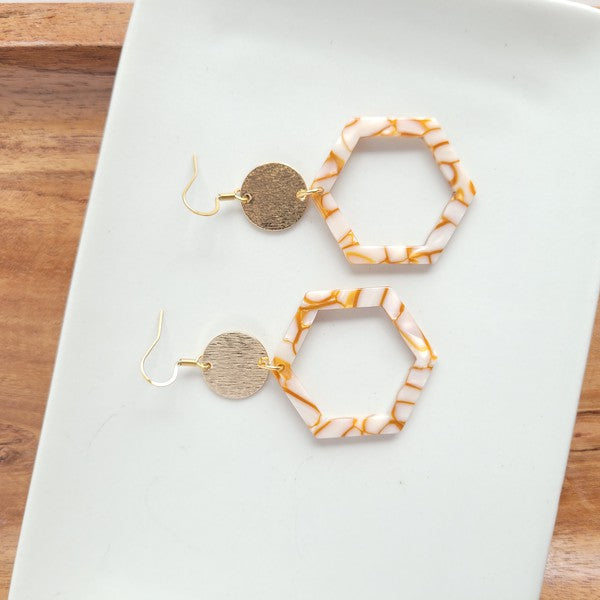 Lennox Earrings - Pumpkin Spice