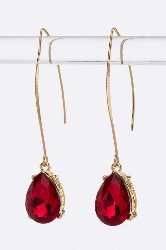 Euro Wire Teardrop Earrings