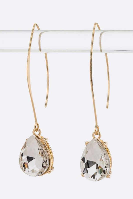 Euro Wire Teardrop Earrings