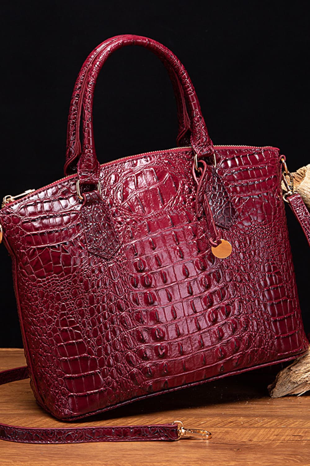 Faux Croc Leather Handbag- 11 Colors