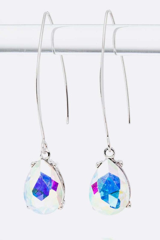 Euro Wire Teardrop Earrings