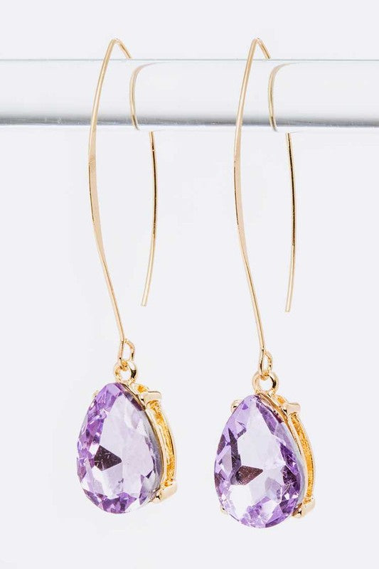 Euro Wire Teardrop Earrings