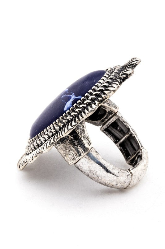 Oversize Western Stone ring