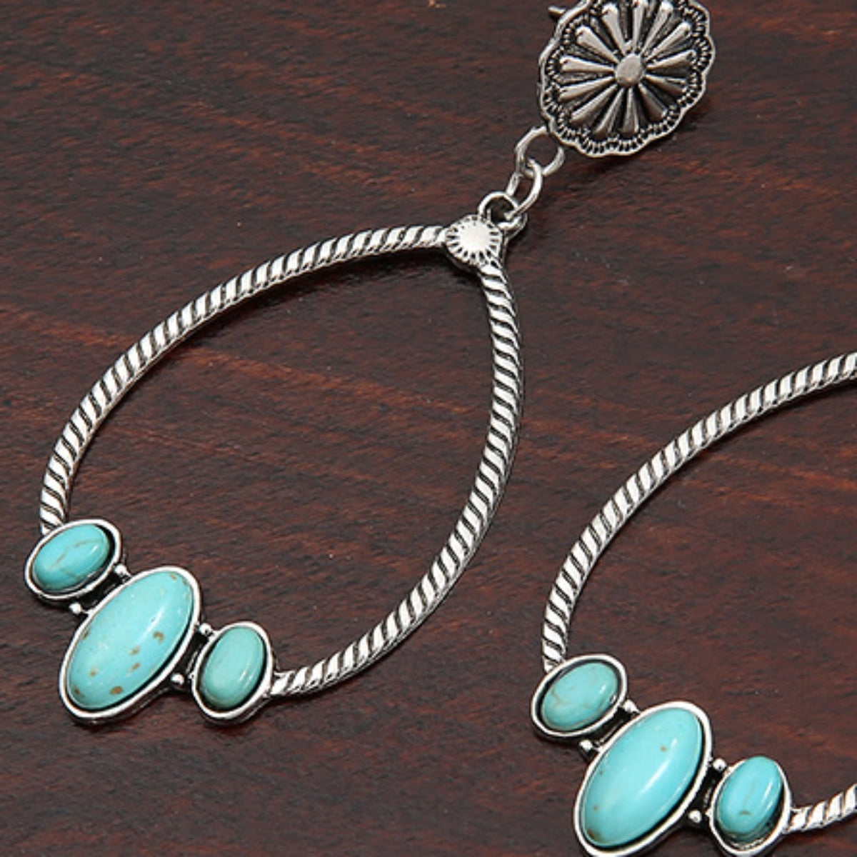 Turquoise Teardrop Earrings- 2 Color Options