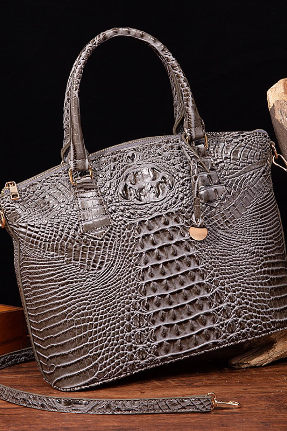 Faux Croc Leather Handbag- 11 Colors