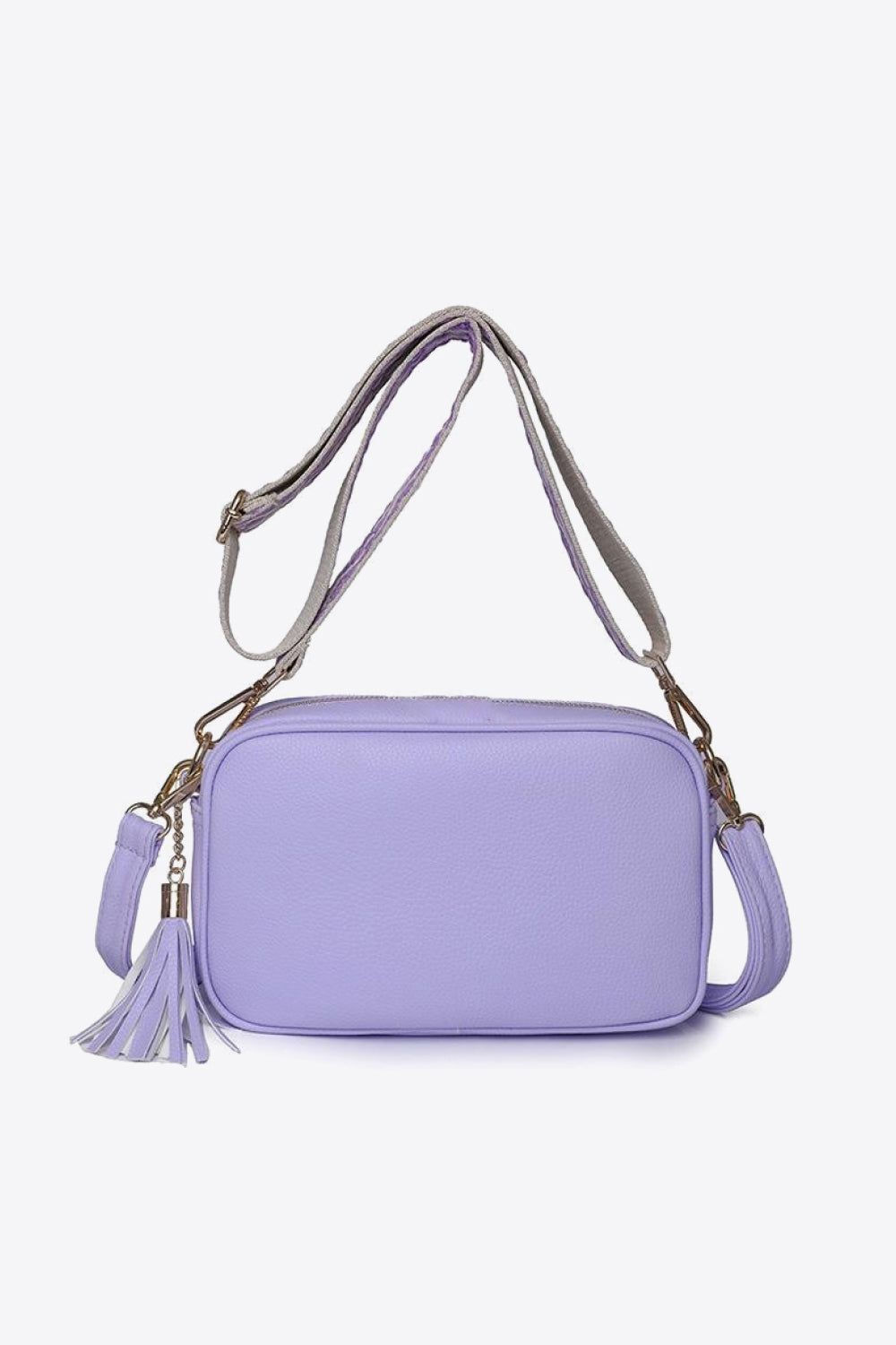 Faux Leather Tassel Crossbody Bag- 7 Colors