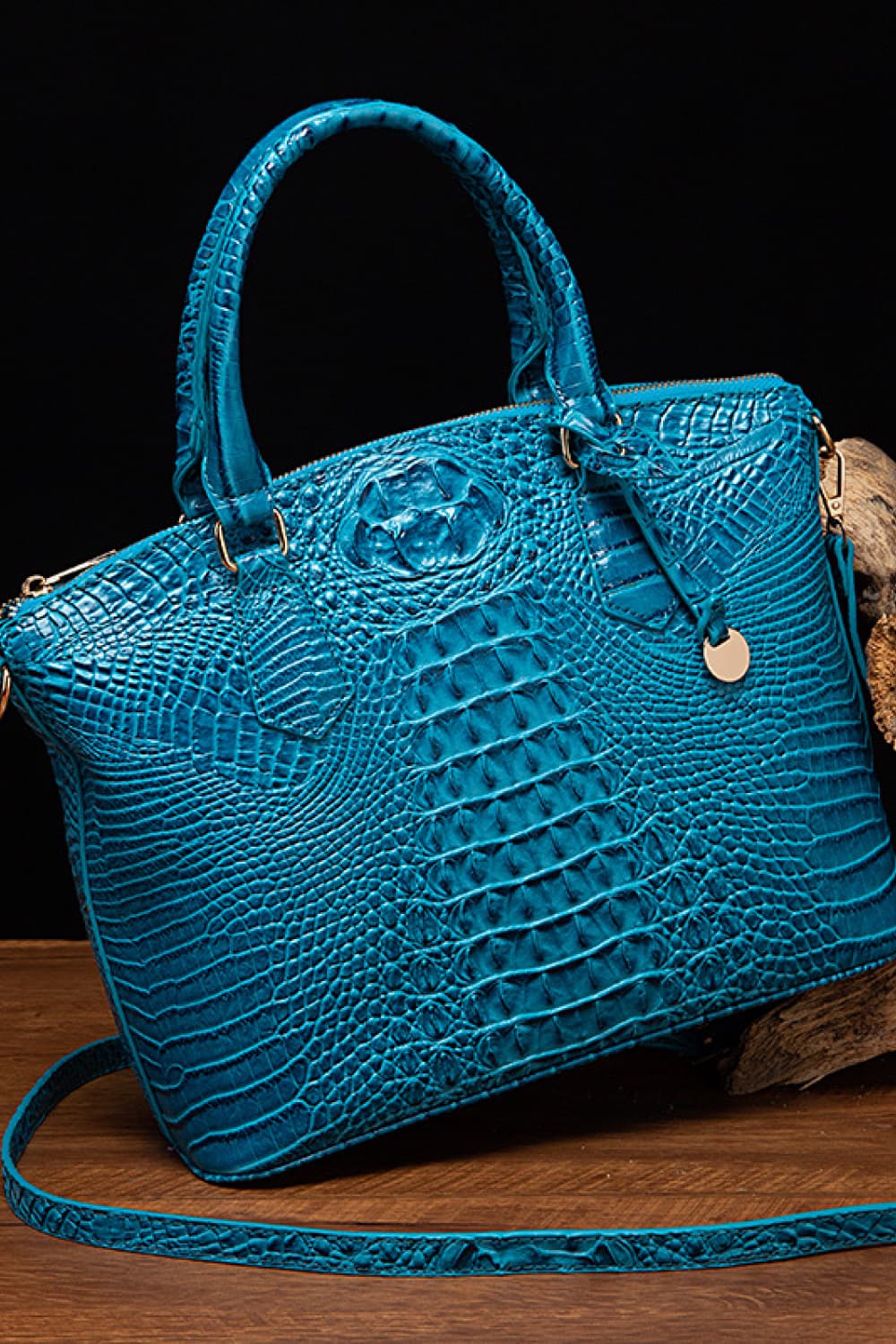 Faux Croc Leather Handbag- 11 Colors