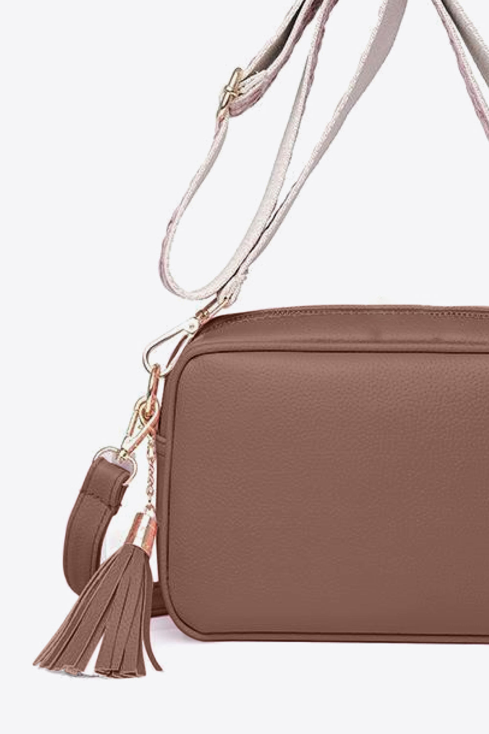 Faux Leather Tassel Crossbody Bag- 7 Colors