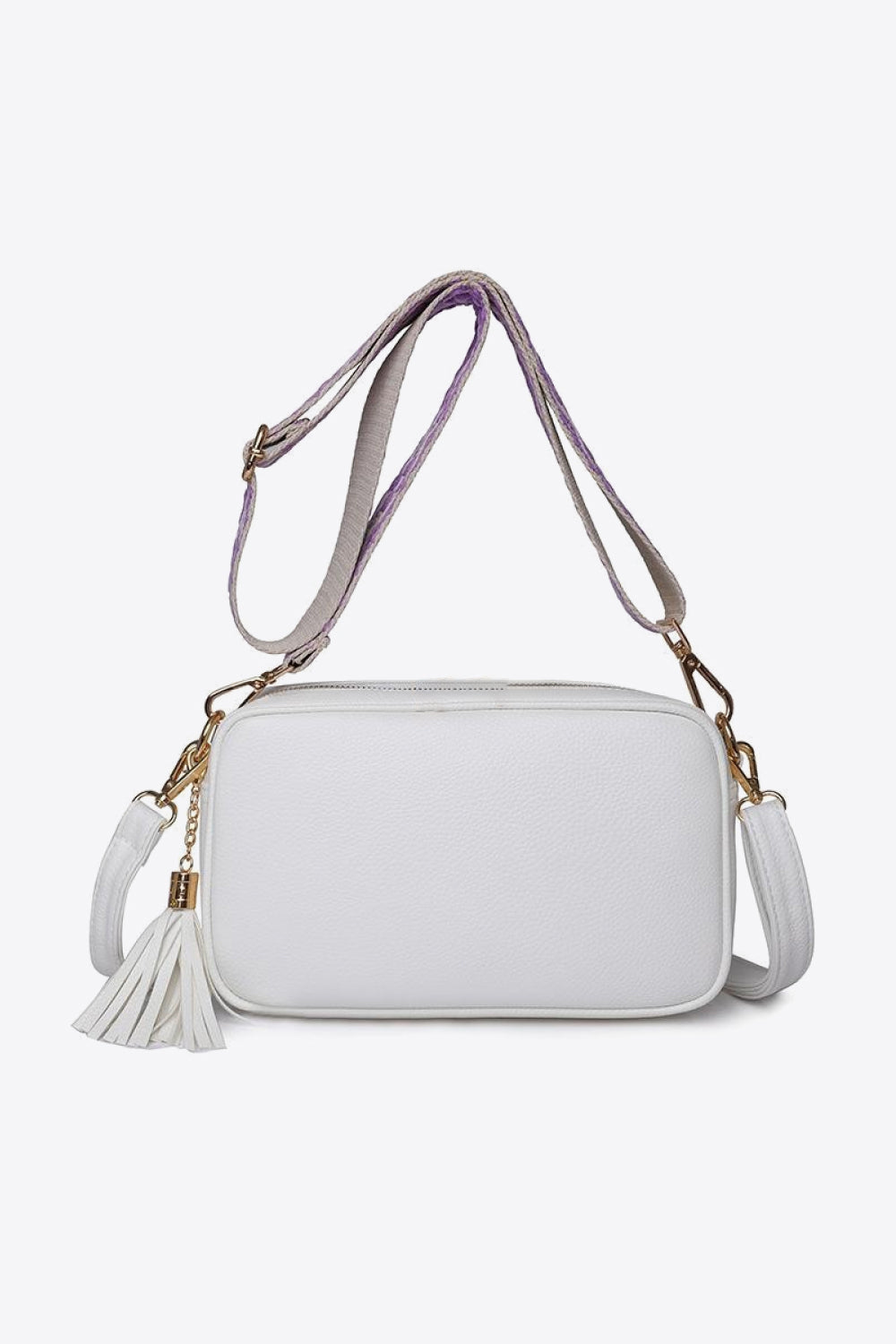 Faux Leather Tassel Crossbody Bag- 7 Colors