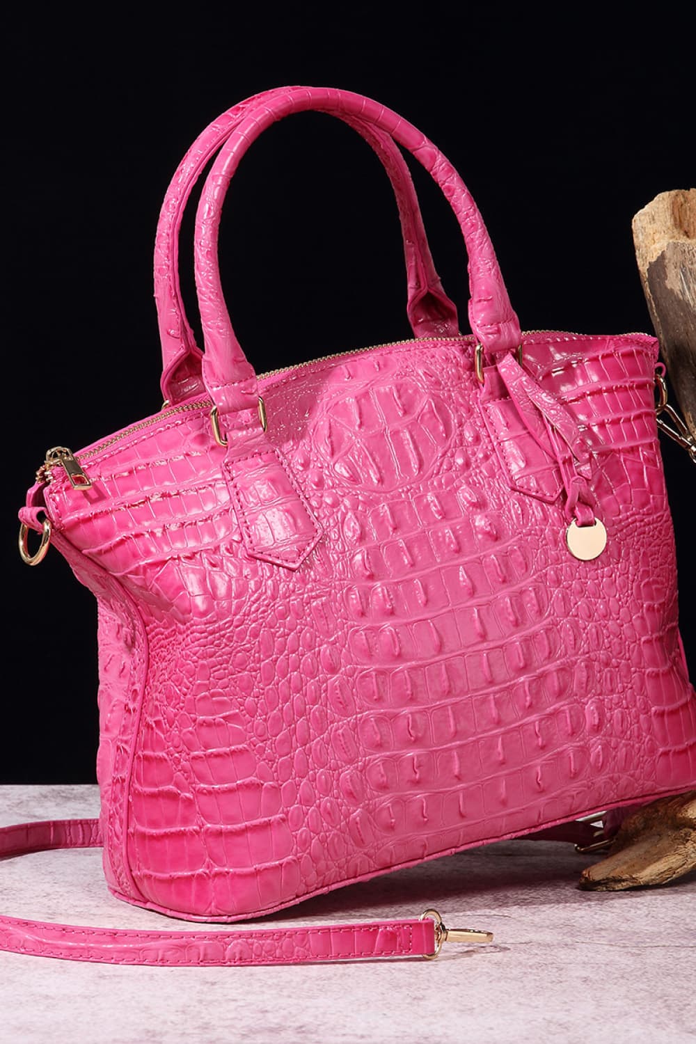 Faux Croc Leather Handbag- 11 Colors