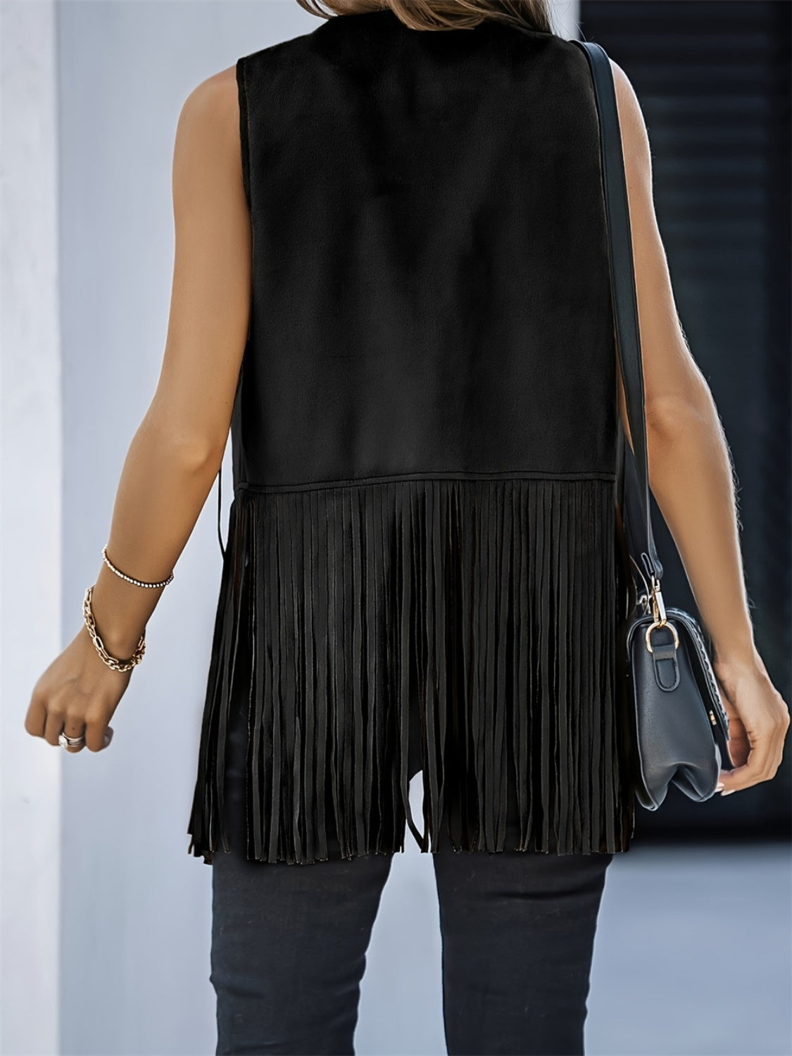 Fringe Open Front Vest Coat- 6 Colors