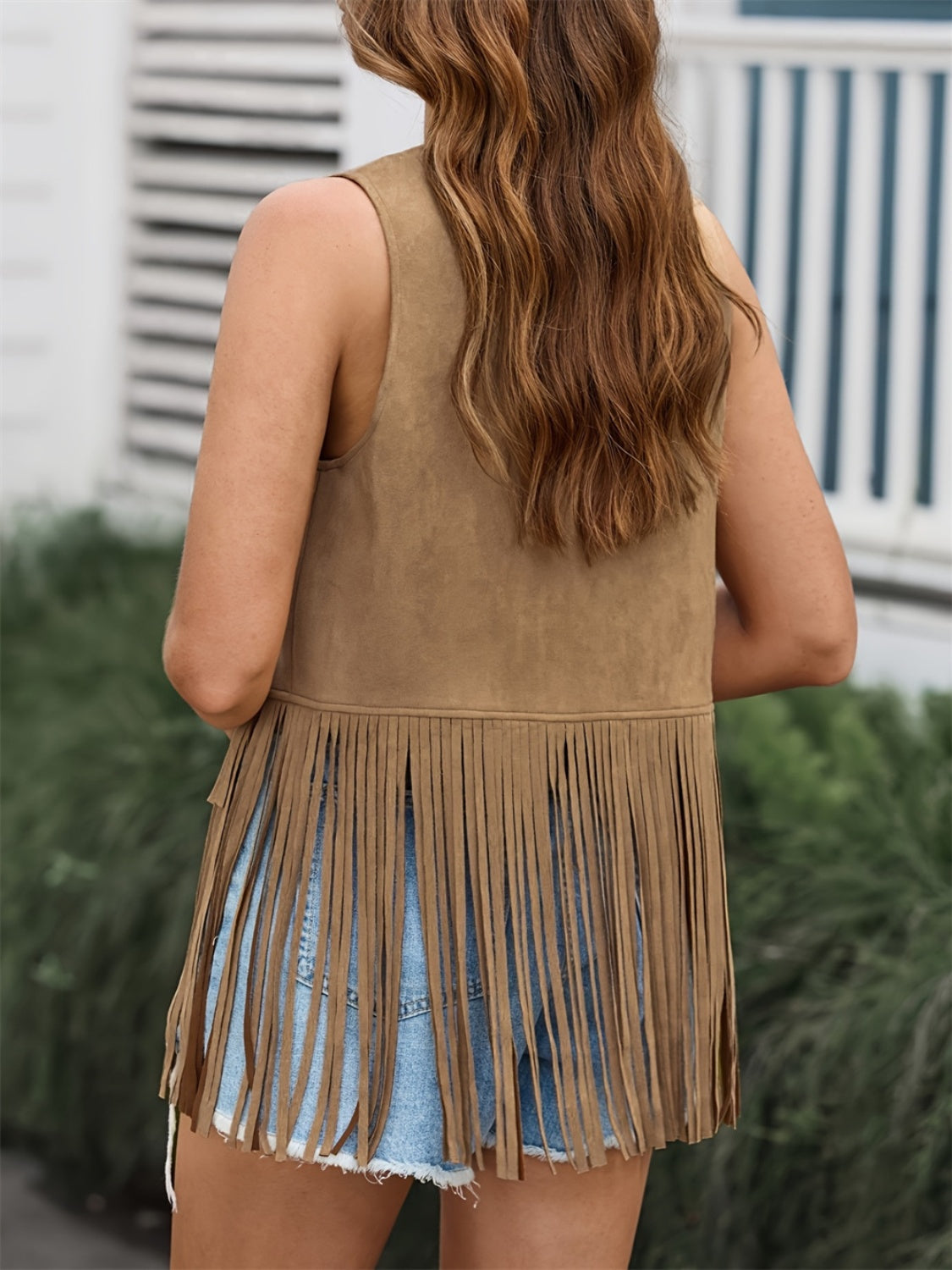 Fringe Open Front Vest Coat- 6 Colors