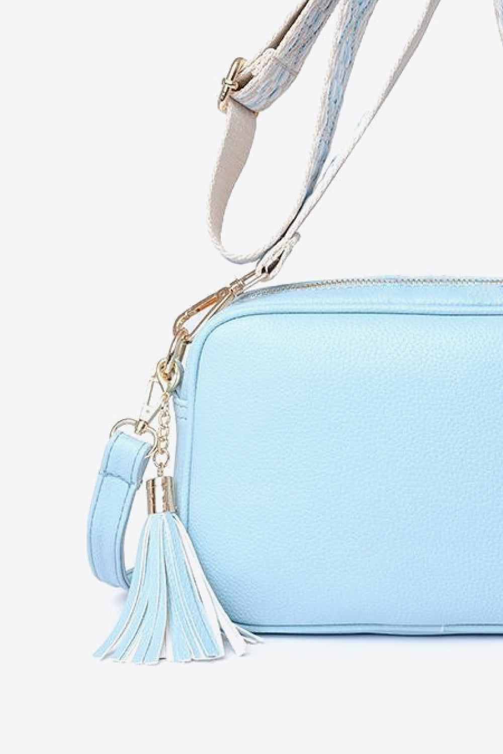 Faux Leather Tassel Crossbody Bag- 7 Colors