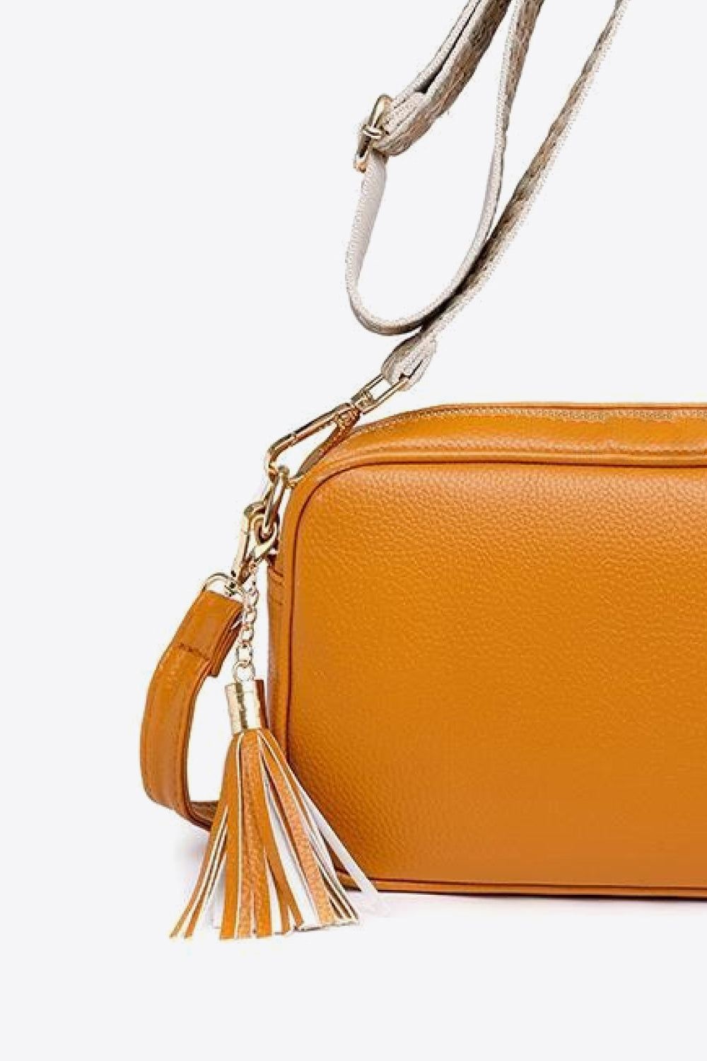 Faux Leather Tassel Crossbody Bag- 7 Colors