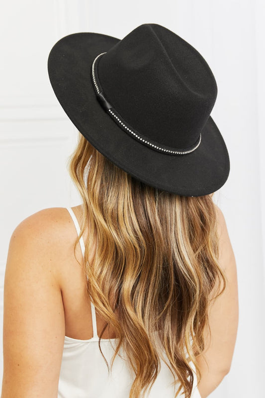 Black Bring It Back Fedora Hat