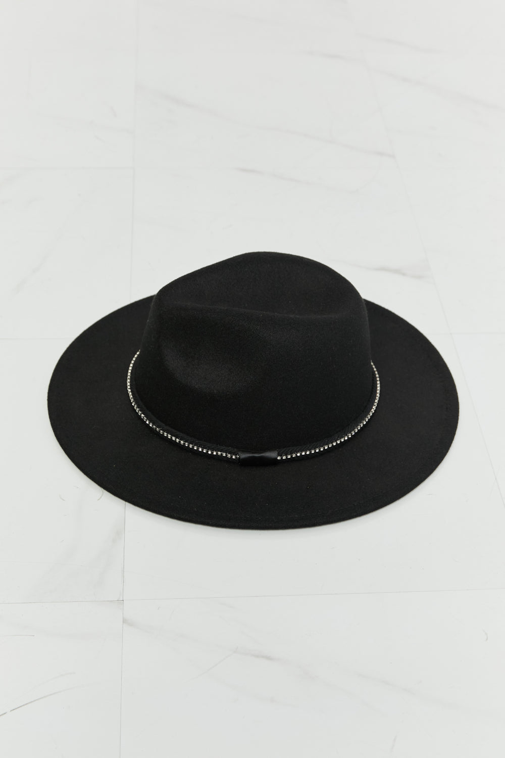 Black Bring It Back Fedora Hat