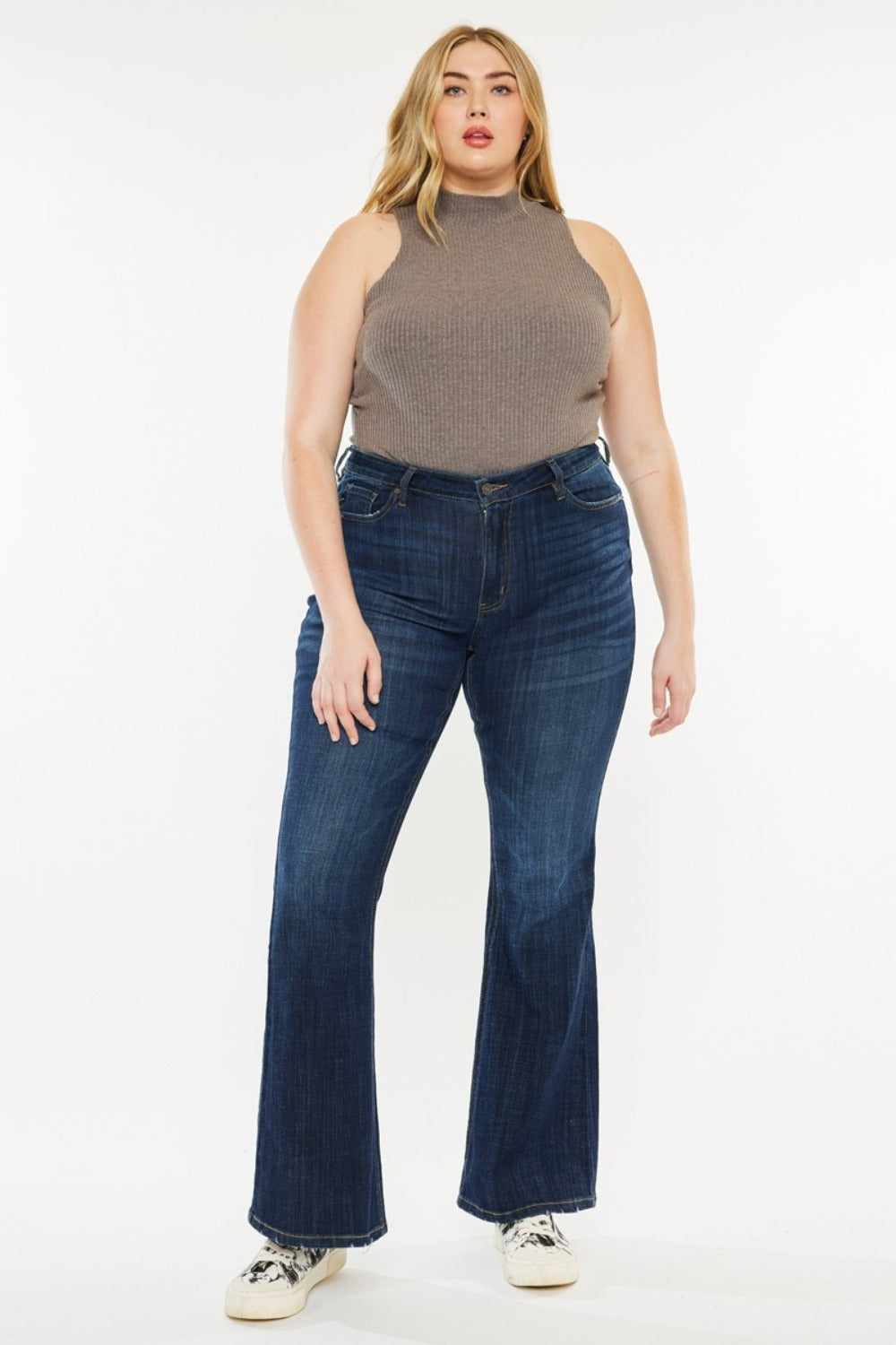 Kancan Mid Rise Flare Jeans