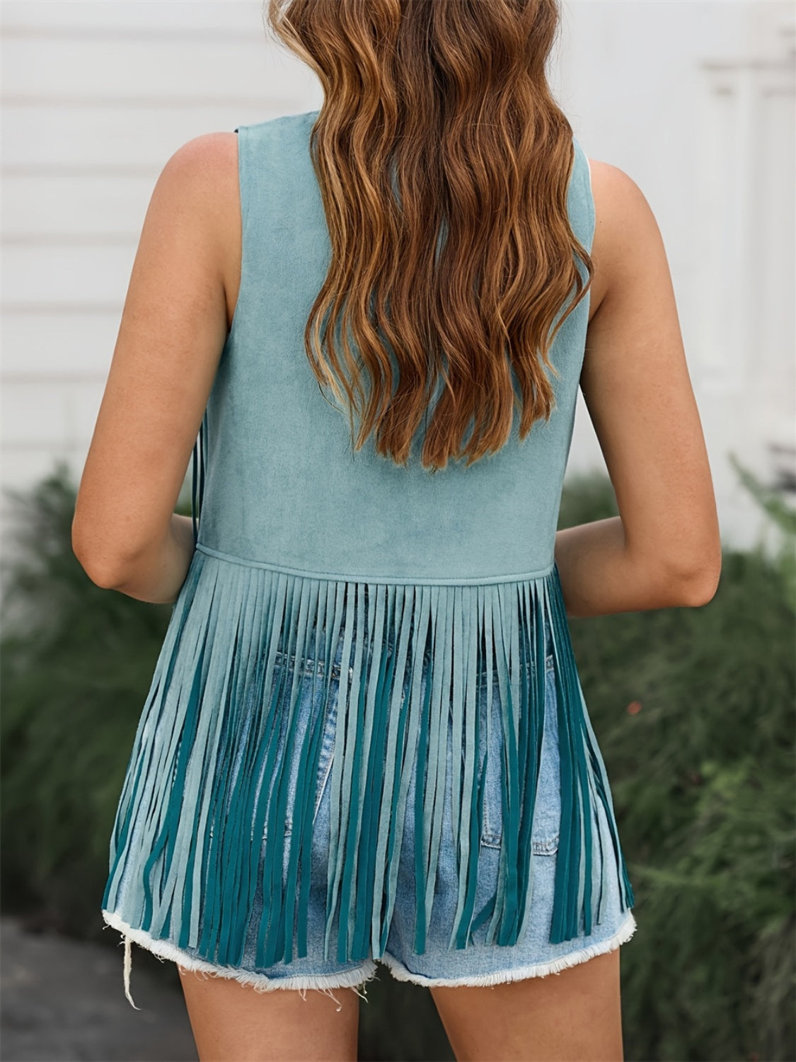 Fringe Open Front Vest Coat- 6 Colors