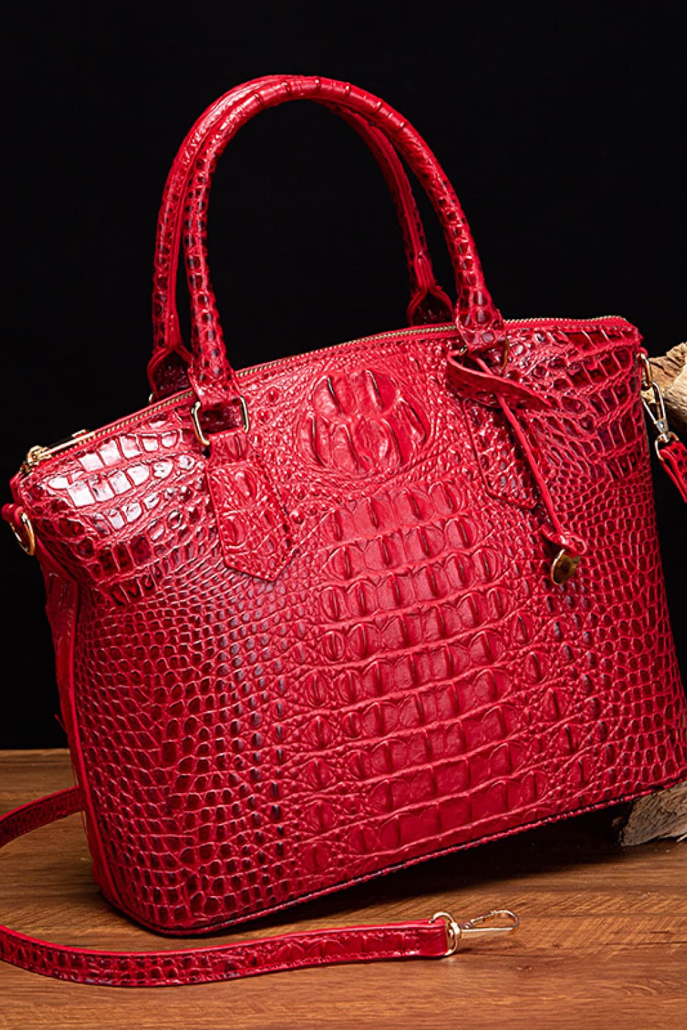 Faux Croc Leather Handbag- 11 Colors