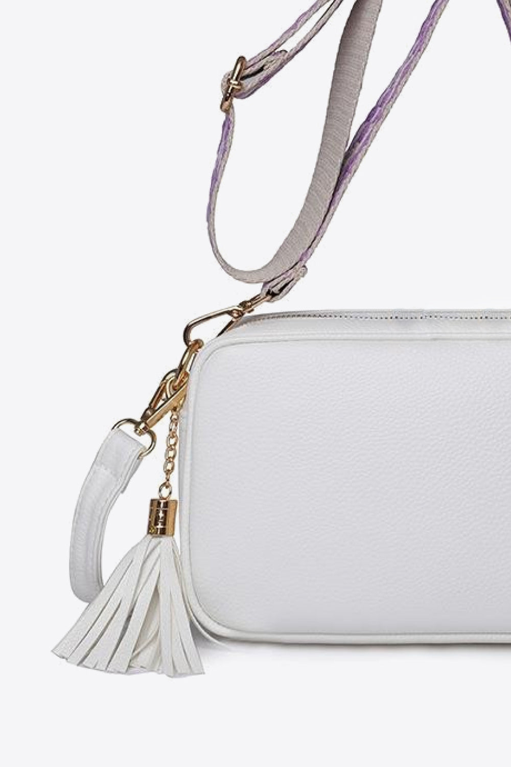 Faux Leather Tassel Crossbody Bag- 7 Colors