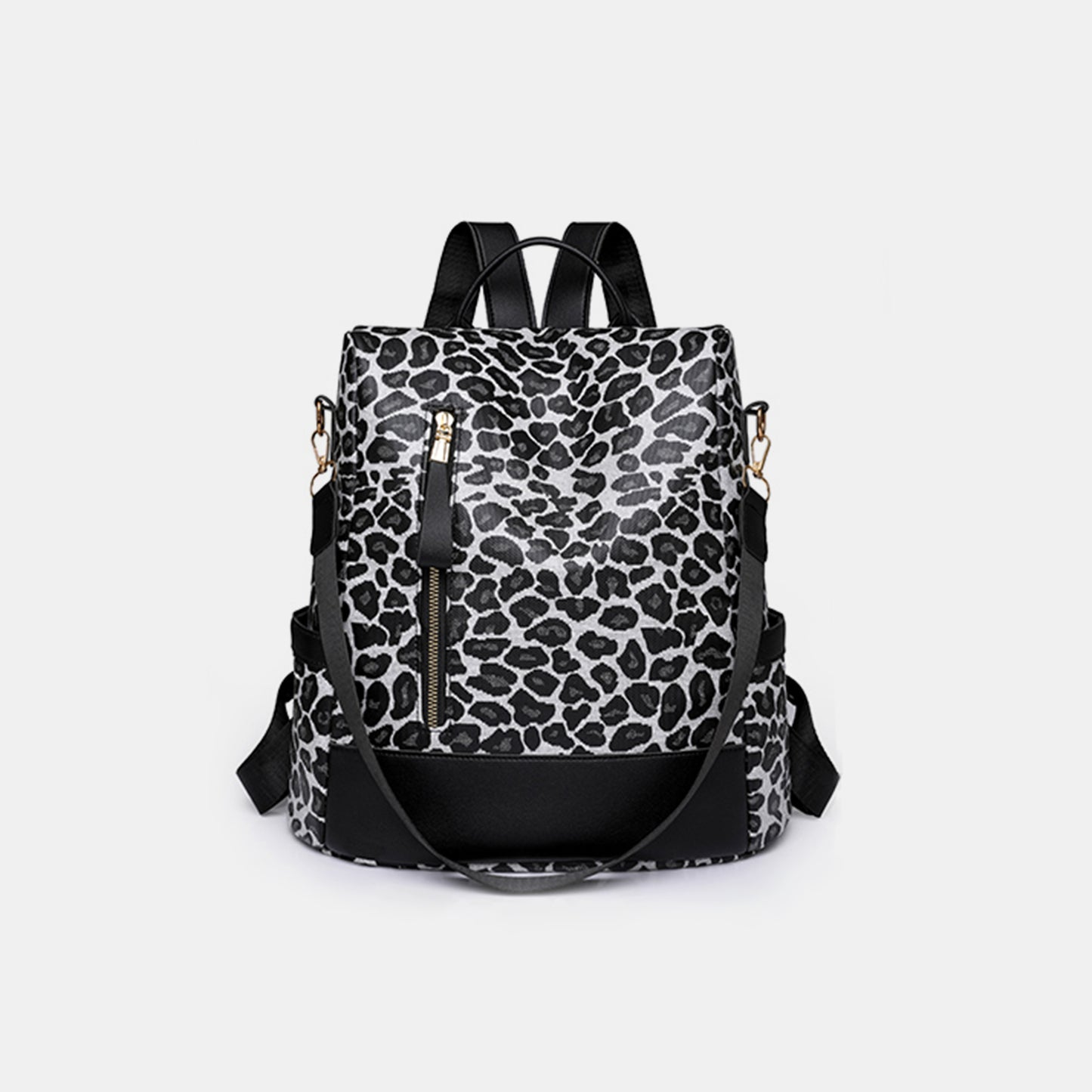 Leopard Faux Leather Backpack Bag